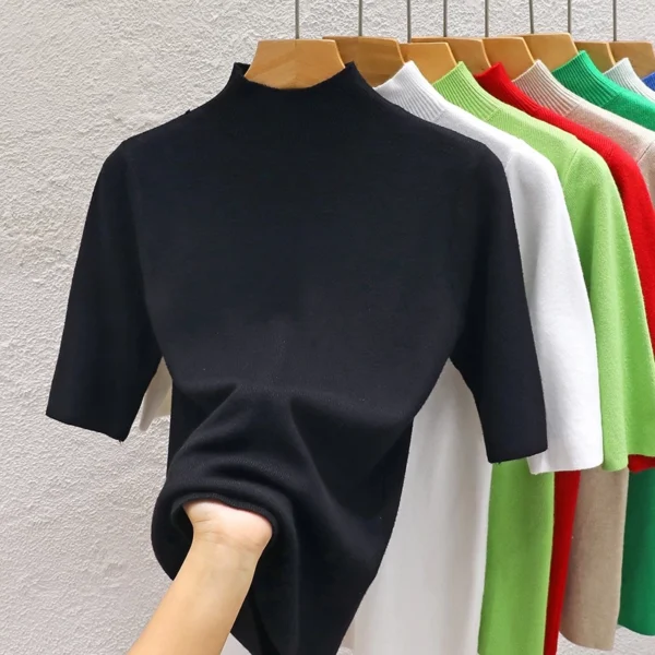 cn-11134207-7r98o-lrts1wsc8telf9.webp Half High Collar Knitwear Top Free Size