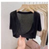 cn-11134207-7r98o-lrwil1h7itv19f.webp Short Sleeve Knitwear Crop Cardigan Free Size