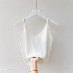 cn-11134207-7r98o-lsp0zqg0d6n188.webp Silk Chiffon V neck Knitwear Camisole Free Size