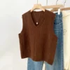 cn-11134207-7ras8-m4e1691yxnih1b.webp V neck Cropped Knitwear Vest Free Size
