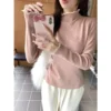 Lace Collar Knitwear Underlayer Top Free Size