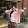 Thickened Knitwear Open Front Outerwear Free Size