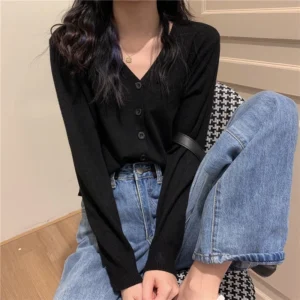 my-11134201-23020-d4kl6wcfspnv84.webp Short Knitted Cardigan Jacket Free Size