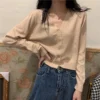 my-11134201-23020-xjxr1khfspnvac.webp Short Knitted Cardigan Jacket Free Size