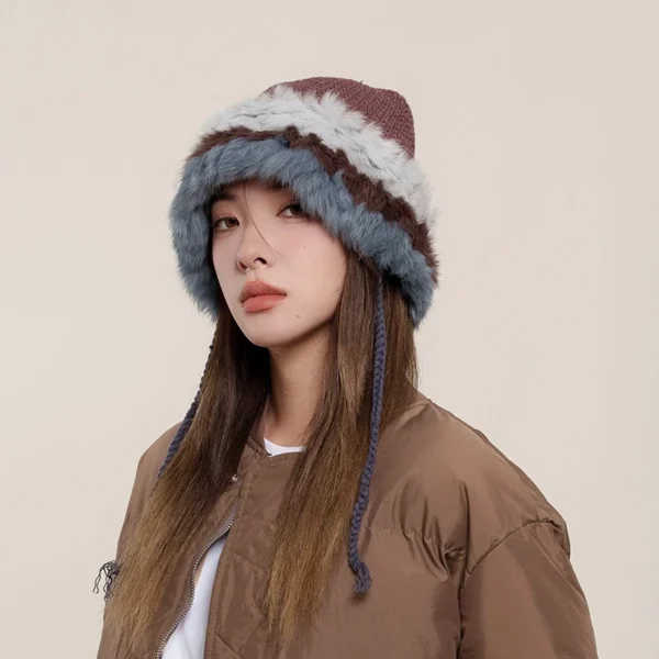 sg-11134201-7rbkr-llqw6u28haz454.webp MISSKOI Rabbit Fur Knitted Hat