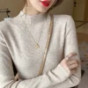 sg-11134201-7rdwl-lxxe6sg78kzsad.webp Half High Collar Knitwear Top Free Size