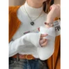 Fleece Lined Long Sleeve Knitwear Free Size