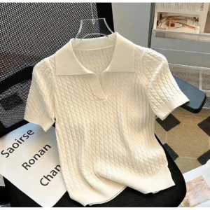 sg-11134201-81zup-mmvqs4yuv1mp09.webp V Neck Crop Knitwear Top Free Size