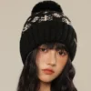 MISSKOI Retro Pom Pom Knitted Hat
