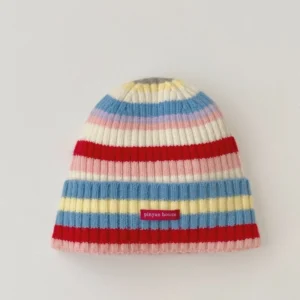 sg-11134201-824ha-mfh1o3jxp633c3.webp MISSKOI Colorful Striped Knitted Hat
