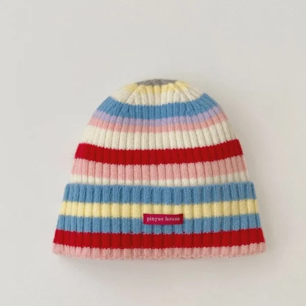 MISSKOI Colorful Striped Knitted Hat