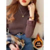 sg-11134201-8258e-mgbowyu74m4t68.webp Fleece Lined Thickened Knitwear Top Free Size